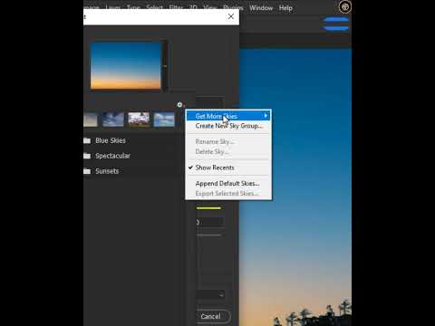 How to sky replacement in photoshop - #shorts #sky #photoshop