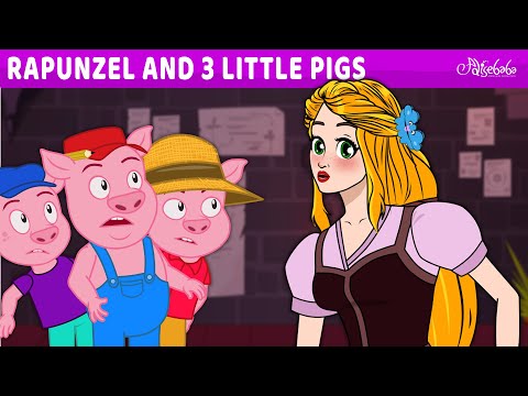 Rapunzel and Three Little Pigs ( 3 Little Pigs ) |Bedtime Stories for Kids in English | Fairy Tales