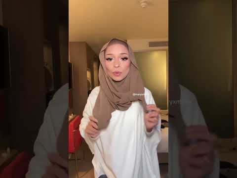 This style Is actually so pretty and love how it flows on the face🧕🏼 #hijabtutorial #hijabstyles