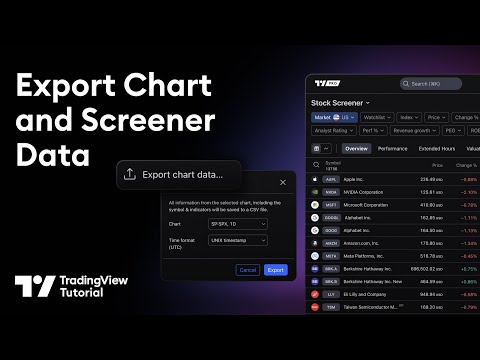 How To Export Chart & Screener Data