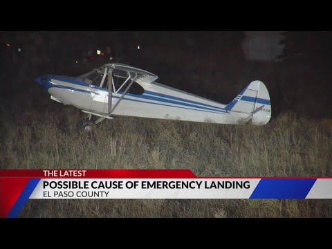 Plane landed in field near Monument due to engine trouble