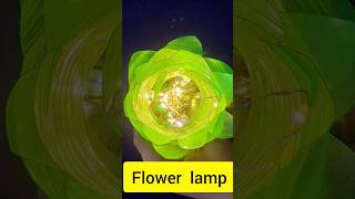 Diy flower LAMP #flower #plasticbottle #plasticbottlecraft #diyplasticcraft #plastic #walldecor