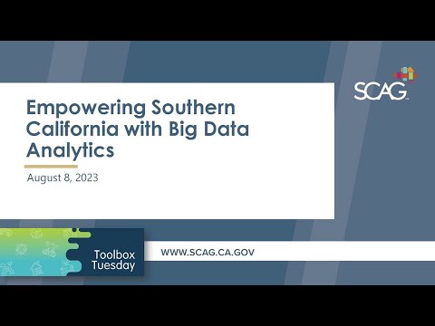 Toolbox Tuesday: Empowering Southern California with Big Data Analytics