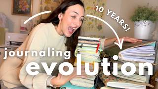 Flip Through my ENTIRE Journal Collection | How My Journaling Has Changed Then vs Now