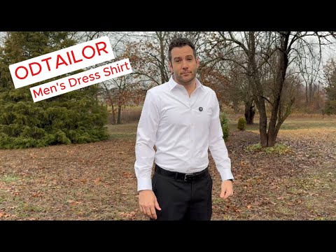 ODTAILOR Men's Dress Shirt, stretchy wrinkle free and comfy! #mensfashion #mensshirts #mensclothing