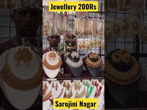 Sarojini Nagar Jewellery 200Rs #delhimarket #ytshort #youtubeshorts #shorts