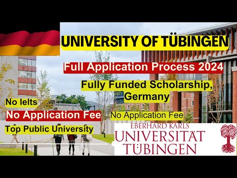 🎓 How to Apply at University of Tübingen, Germany | Free Application, No English Test, Scholarships🌍