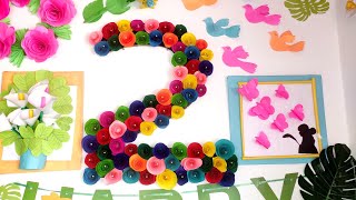 How to Make Number 2 for Birthday Party Decoration | Birthday Decoration Ideas