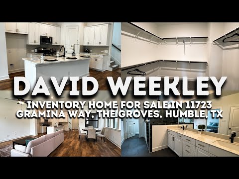 David Weekley Inventory Home For Sale in 11723 Gramina Way, The Groves, Humble, TX | Jo & Co.