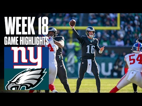 Giants vs Eagles | Week 18 Highlights