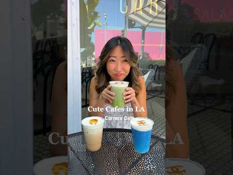 Cute cafes in LA! #latteart #kimkardashian #losangeles #thingstodo #cafe #chanel #aesthetic