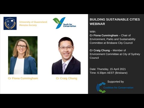 Y4C and UQ Menzies Society Webinar: Building Sustainable Cities