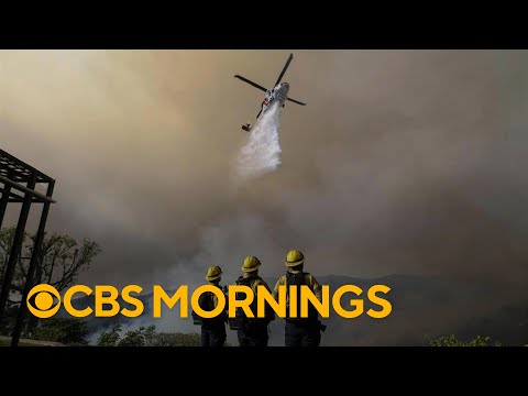 Inside look at the aerial attack to battle Los Angeles area wildfires