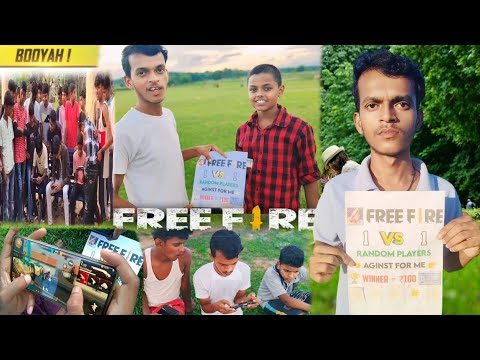 If You Beat Me in free fire you win ₹100 | 1v1 with Strangers | 1vs1 random people #freefire