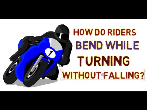 How do motoGP riders bend so much without falling?