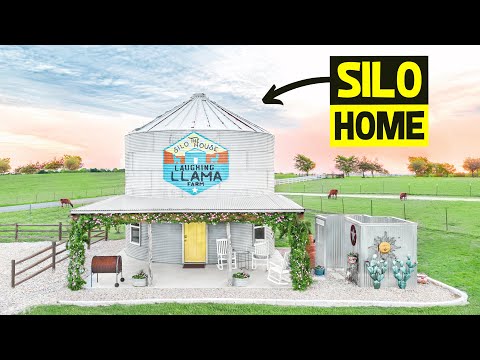 UNIQUE SILO TINY HOME FARM STAY on a Llama Farm! (Full Airbnb Tour)