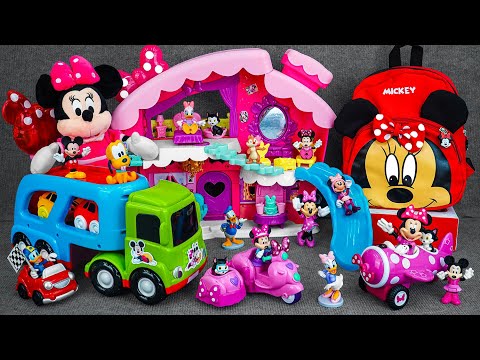 Satisfying with Unboxing Minnie Mouse Roller Coaster Cute Pink Sweet Home Playset | Review Toys ASMR