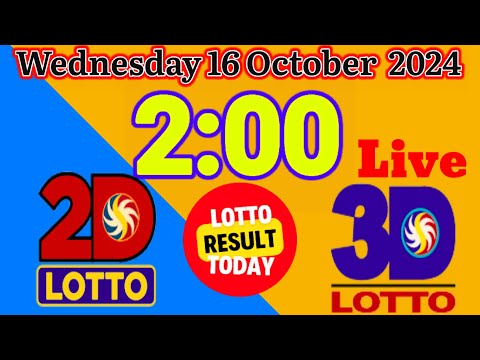 Lotto Results Today Live 2pm Wednesday, 16 October 2024