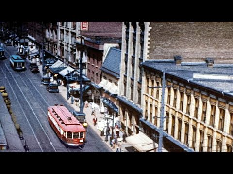 Ottawa, Canada 1930s in color [60fps,Remastered] w/sound design Added