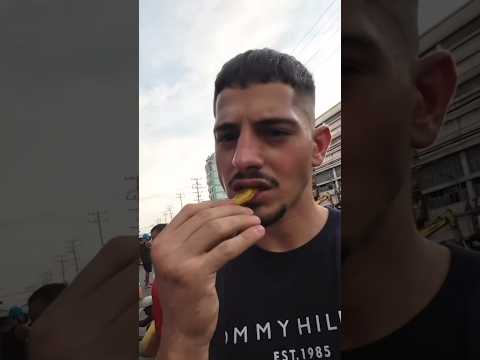 Foreigner Tries Filipino Street Food 🇵🇭 #food #streetfood #foodie