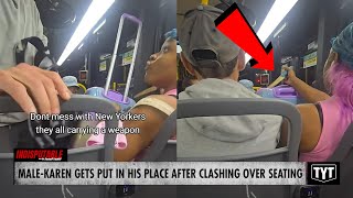 WATCH: Male-Karen Battles Black Woman Over Seating, Gets Put In His Place