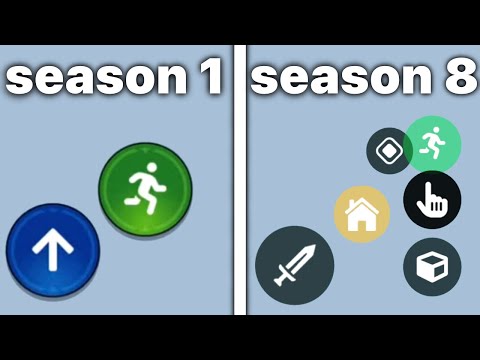 Season 1 VS season 8.. (mobile buttons)