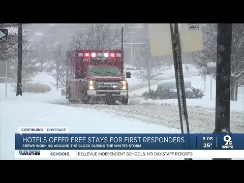 Northern Kentucky hotels offer free stays to first responders during winter storm