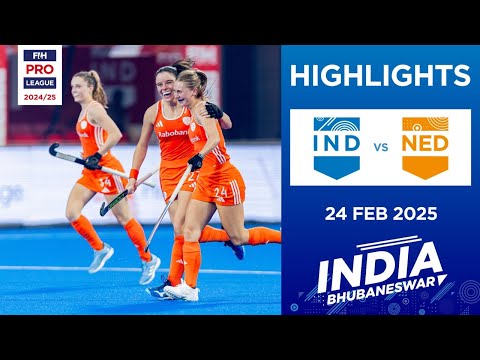 FIH Hockey Pro League 2024-25 Highlights: India vs Netherlands (W) | Match 1