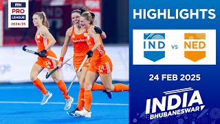 FIH Hockey Pro League 2024-25 Highlights: India vs Netherlands (W) | Match 1