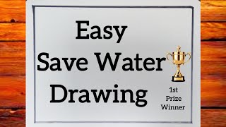 World Water Day Drawing Easy || Easy Water Day Poster || Save Water Save Earth Poster