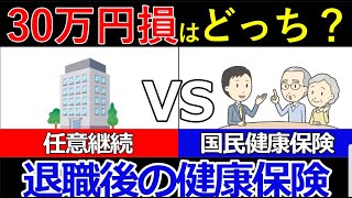 【知らないと損】定年退職後の賢い健康保険の選び方！絶対比較して！【任意継続/国民健康保険】