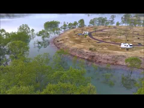 朝霧煙る水没林、白川ダム湖（山形県）