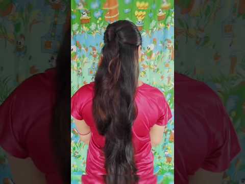 HALF UP HAIRSTYLE | Hairstyle For Girls #shorts #youtubeshorts #selfhairstyle #hairstyle