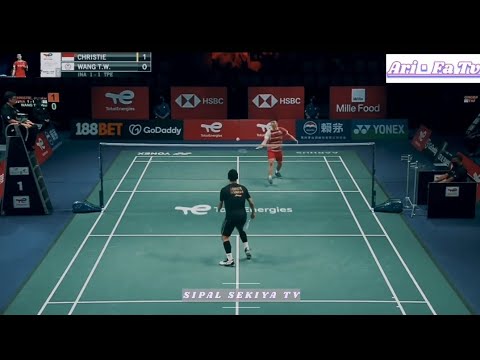 BADMINTON THOMAS CUP 2024 Jonatan Christie (INA) VS Wang Tsu Wei (TPE) SEMI FINAL