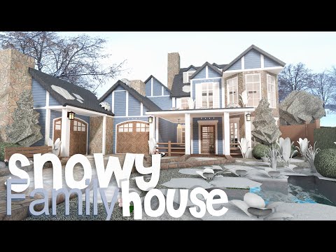 57,990$ Snowy Roleplay Family House | Welcome to Bloxburg | Cheap Build