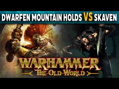 Dwarfen Mountain Holds vs Skaven - Warhammer The Old World Battle Report