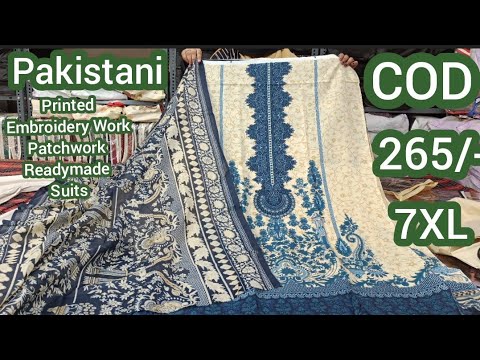 Wholesale Price Pakistani Lawn Cotton ,Patchwork, Readymade Suits ₹265 @hyderabadshopping