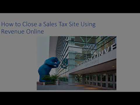 How to Close a Sales Tax Site Using Revenue Online