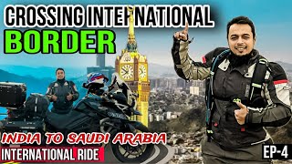 WATCH THIS 😮INTERNATIONAL BORDER CROSSING BY MOTORCYCLE  | 🇮🇳INDIA TO SAUDI ARABIA 🇸🇦