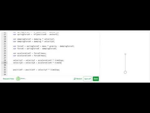 2D spring-mass system | Simulation | Computer Animation | Khan Academy