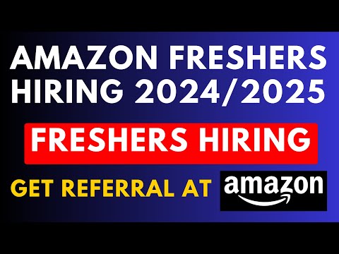 Amazon Freshers Hiring 2024/2025 | Software Engineer Jobs | Apply Now