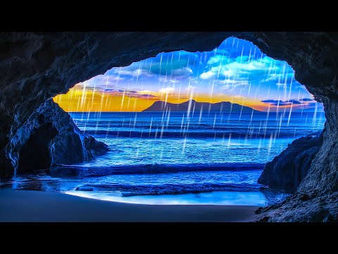 Calming Rain Sounds and Relaxing Ocean Waves for Deep Sleep