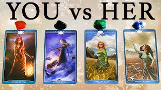 PICK A CARD // YOU VS HER ~ HIS THOUGHTS AND FEELINGS // THIRD PARTY TAROT READING (Timeless)