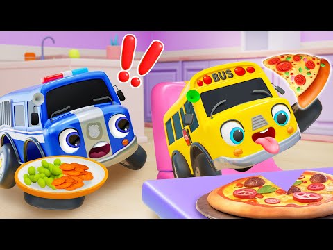 What Foods are Healthy? Learn How To Eat Well | Nursery Rhymes & Kids Songs - Baby Car Songs TV