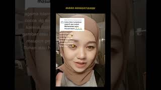 MASYAALLAH JAWABAN CERDAS DARI MUALAF CANTIK KEPADA OTEN (2) #shorts #motivation