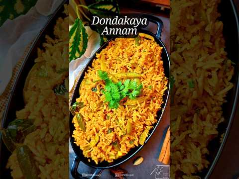 Ivy Gourd Rice | Lunch Recipes | Tindora Rice Recipe | Dondakaya Rice | Rice Recipes | #shorts