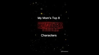 My mum's top 8 ST  Characters // #strangerthings #shorts #fyp