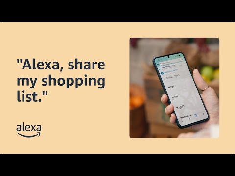 "Alexa, share my shopping list" - Accessibility