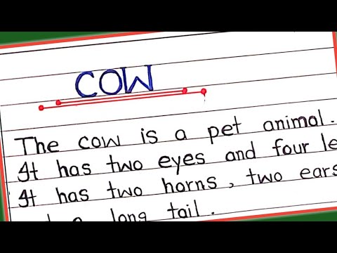 10 Lines on Cow in English || Cow essay in English