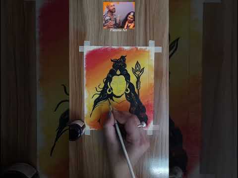 Lord Shiva Soft Paste Art | #shorts #paramaart